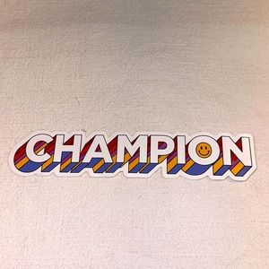 Champion Pride Sticker Decal
